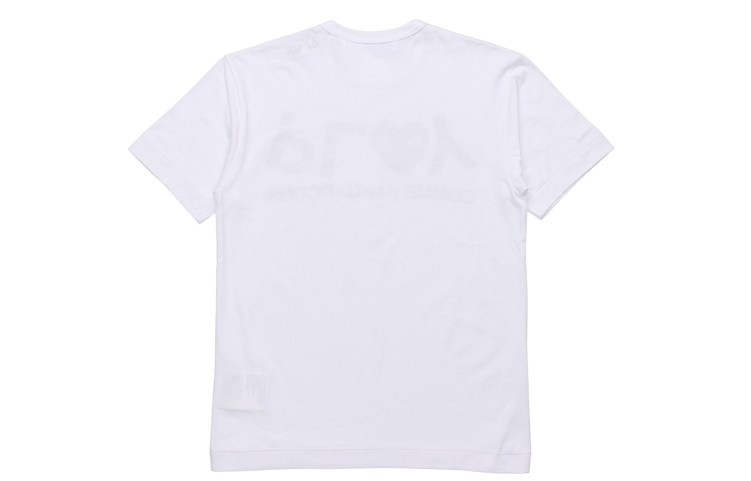 COMME des GARCONS PLAY Inverted Text T-Shirt 'White' AZ-T068-051-1 - 2