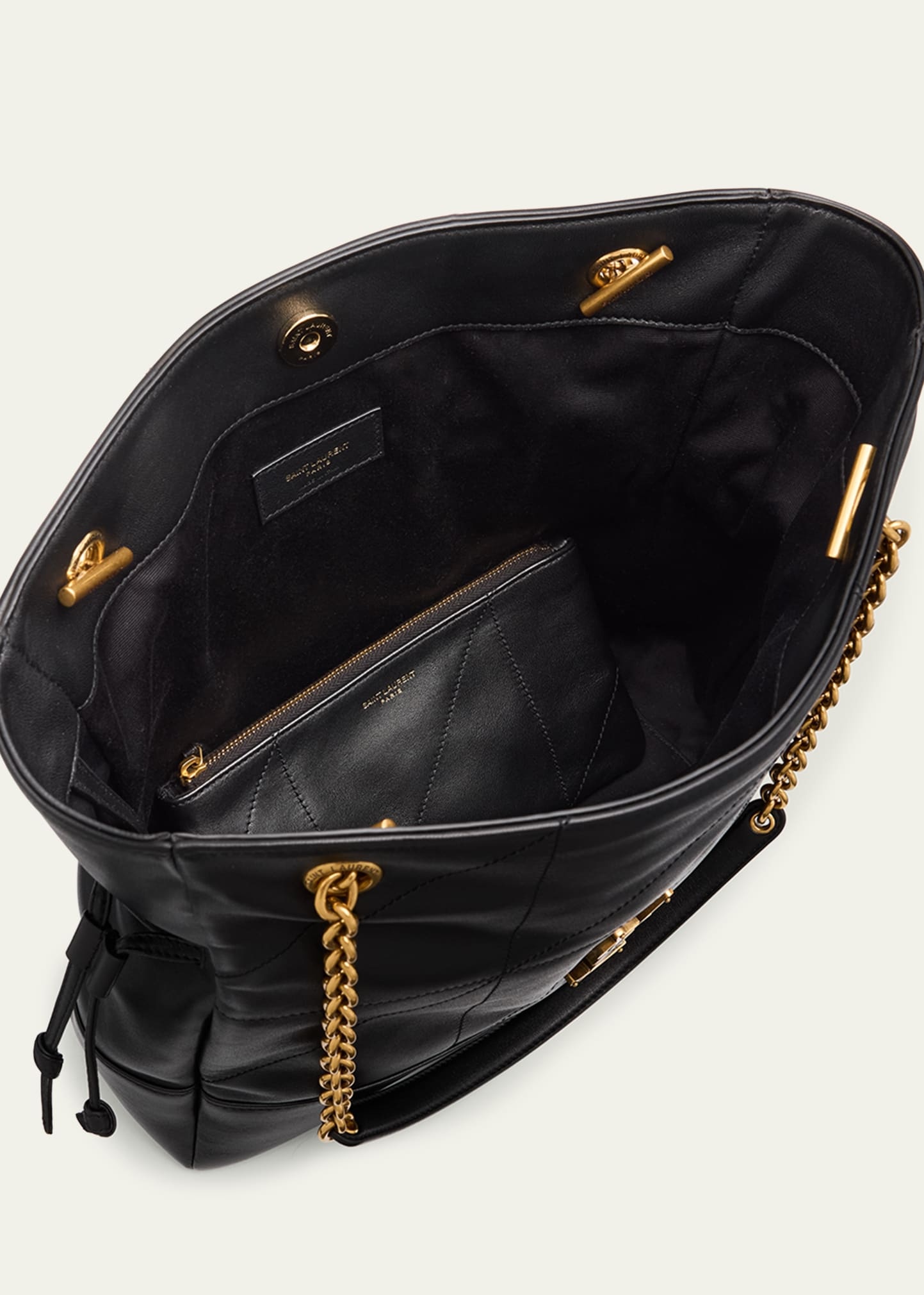 Jamie 4.3 Medium YSL Tote Bag in Quilted Leather - 4