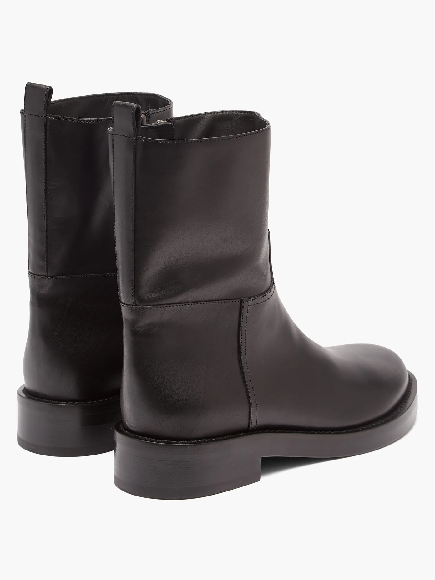 Panelled leather boots - 4