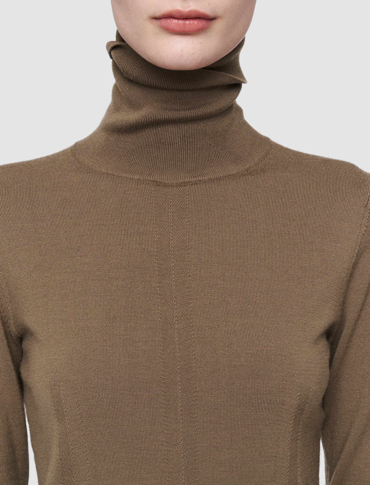 Cashmere Stretch High Neck Jumper - 6