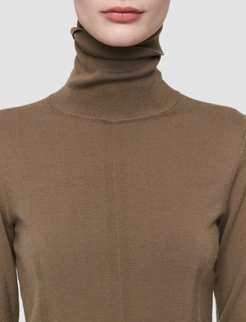 Cashmere Stretch High Neck Jumper 6