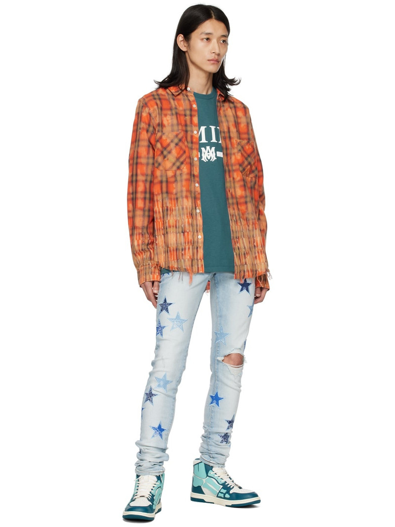 AMIRI Blue Skel Top Hi Sneakers outlook