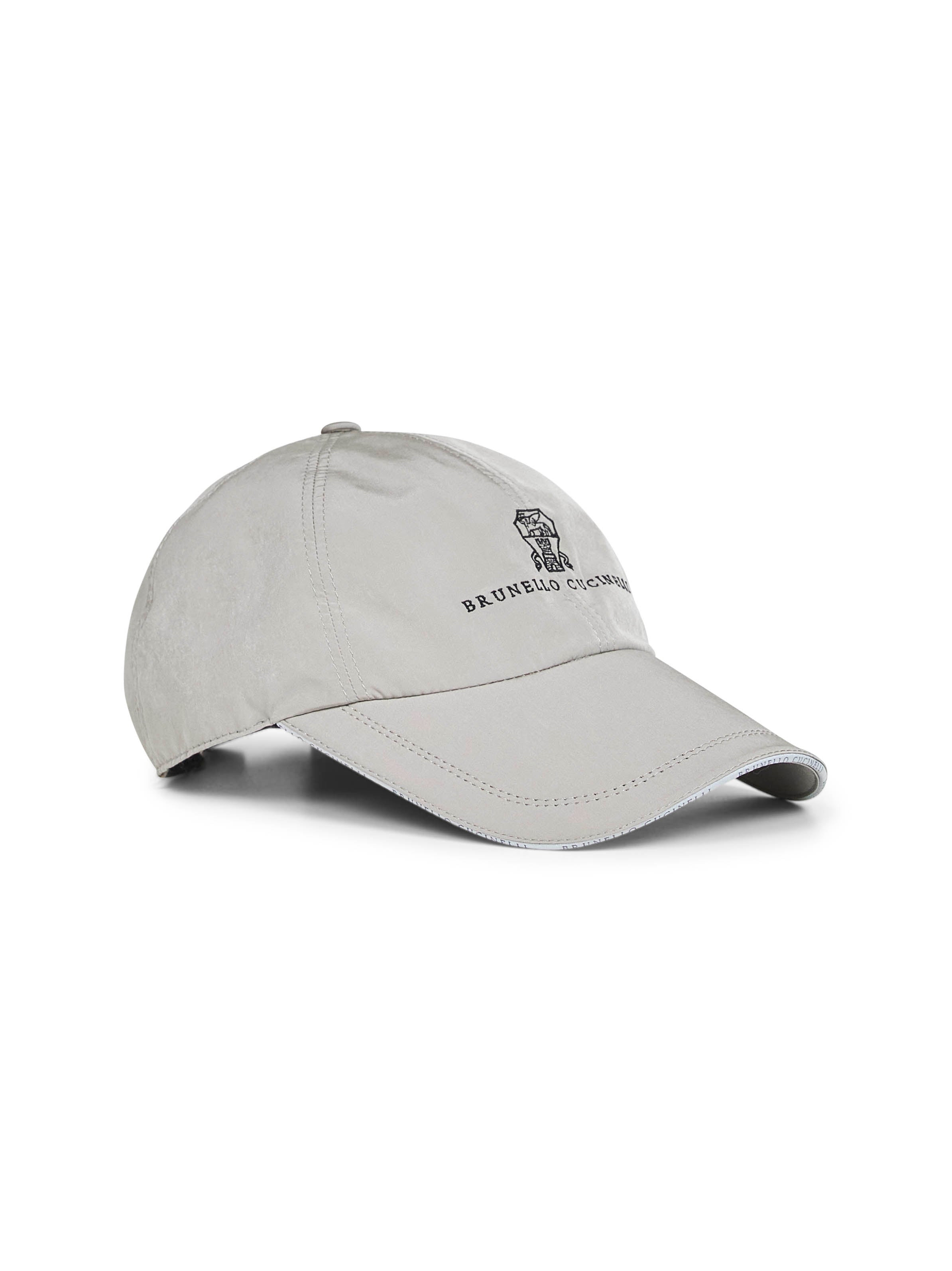 Grey microfibre logo Baseball cap - 2
