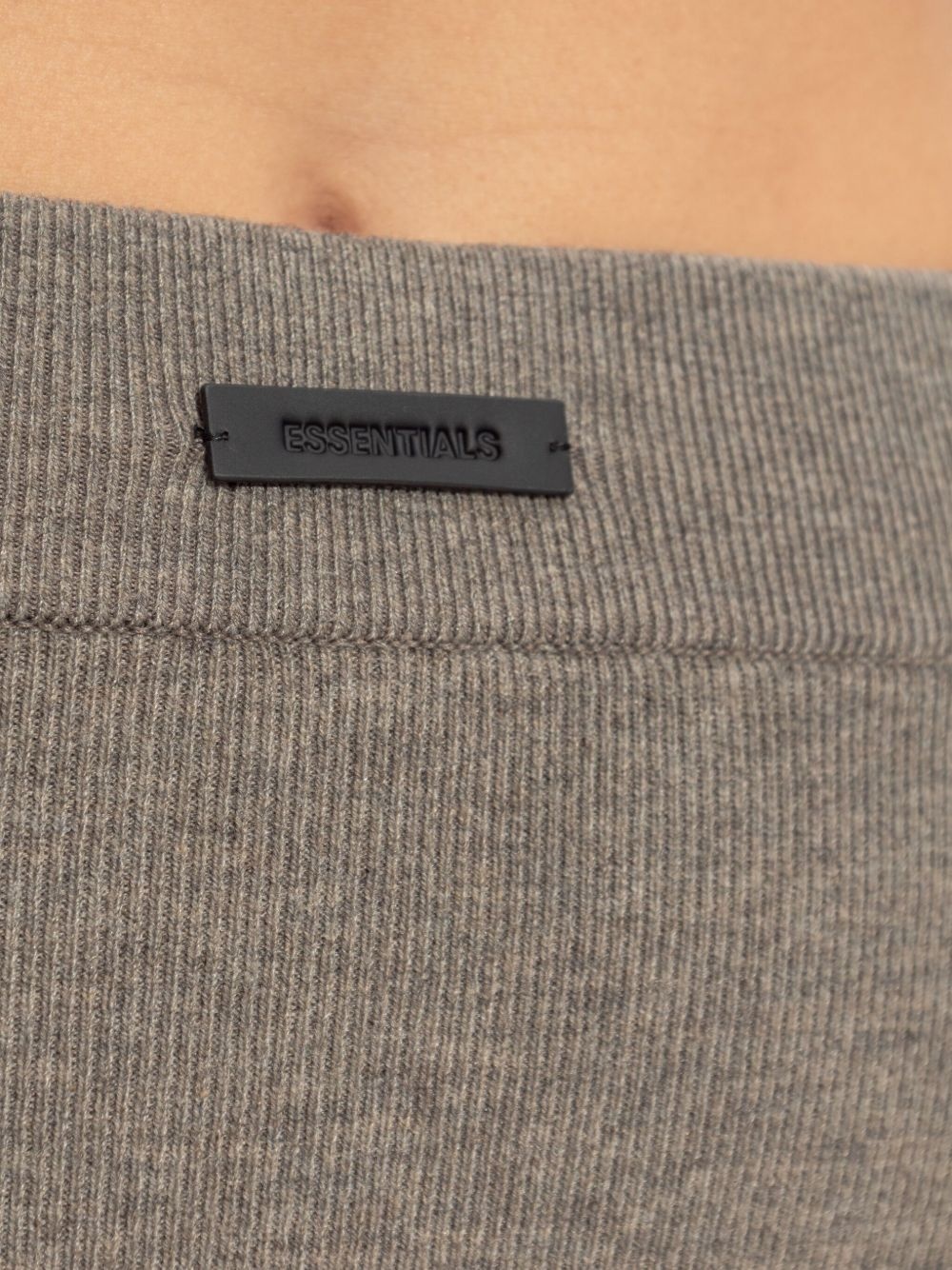 ribbed-knit shorts - 5
