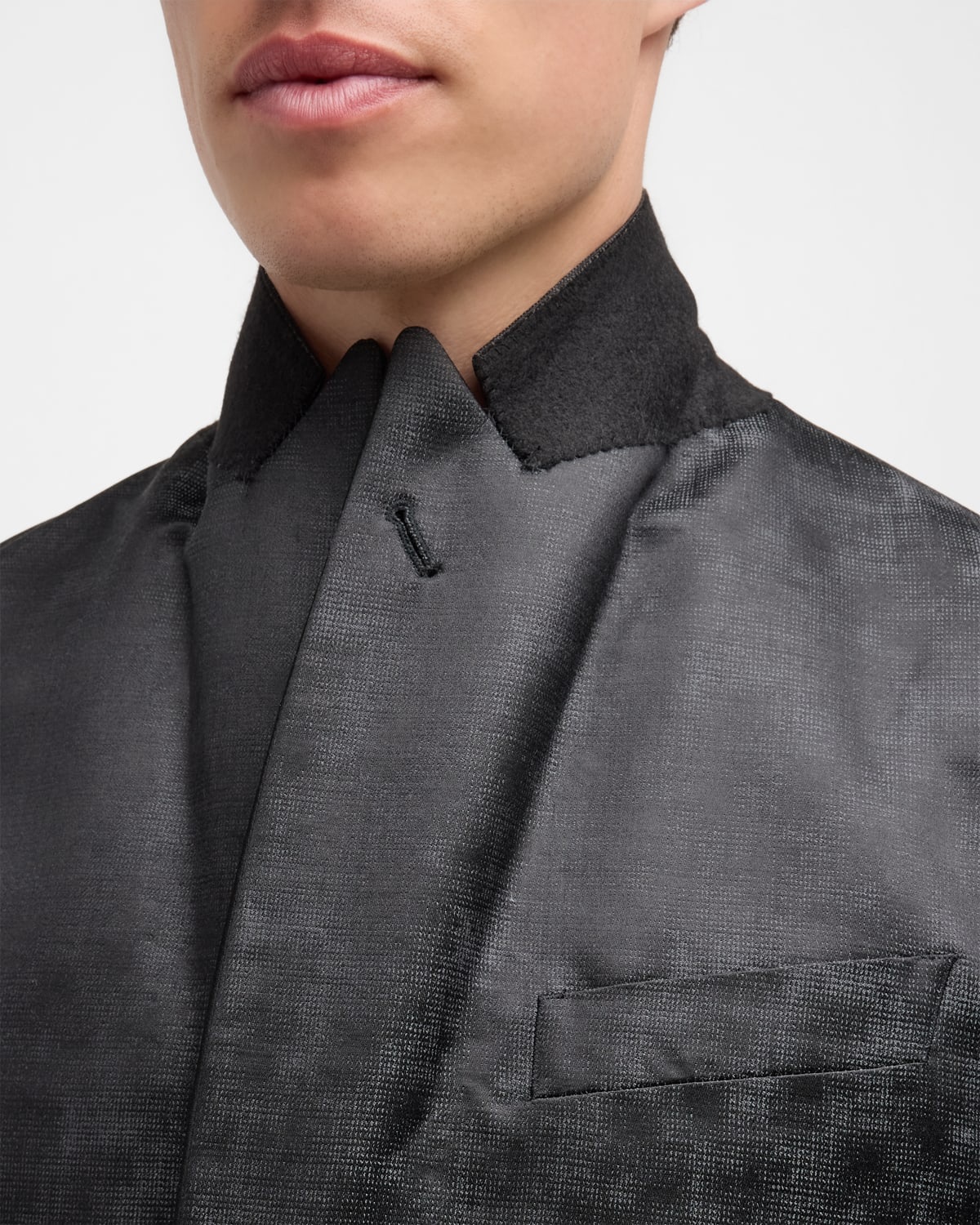 Men's Micro-Dot Peak Dinner Jacket - 6