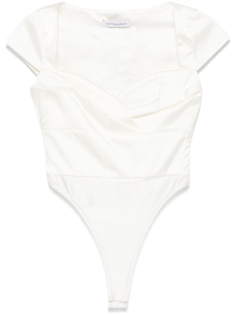 sweetheart pleat-detailing bodysuit 1