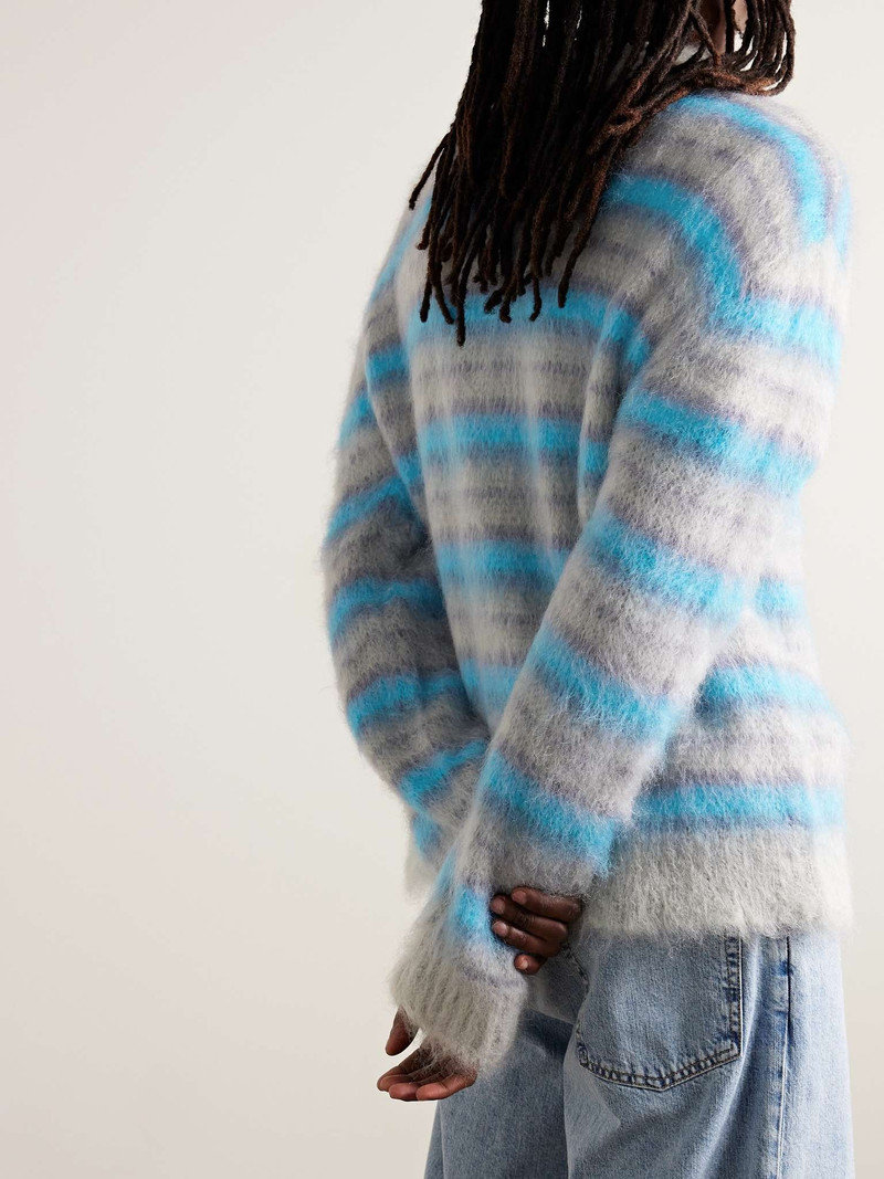 Striped Mohair-Blend Sweater 3