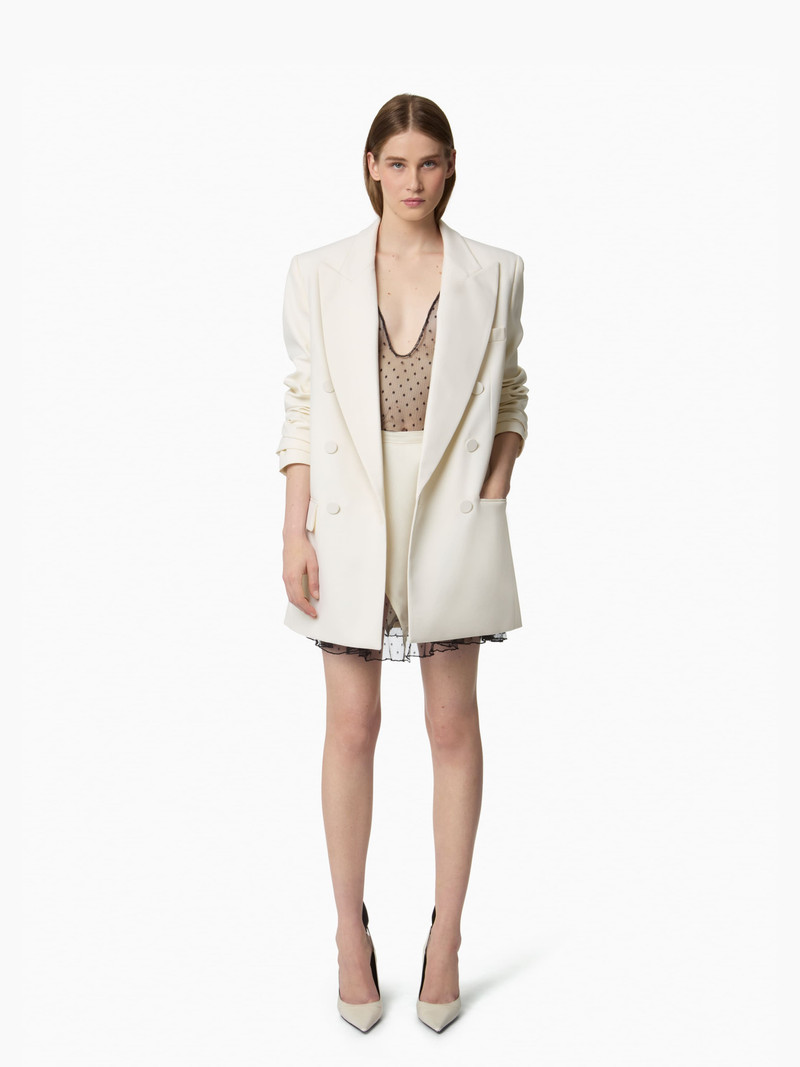 White Oversized Tailored Blazer 1
