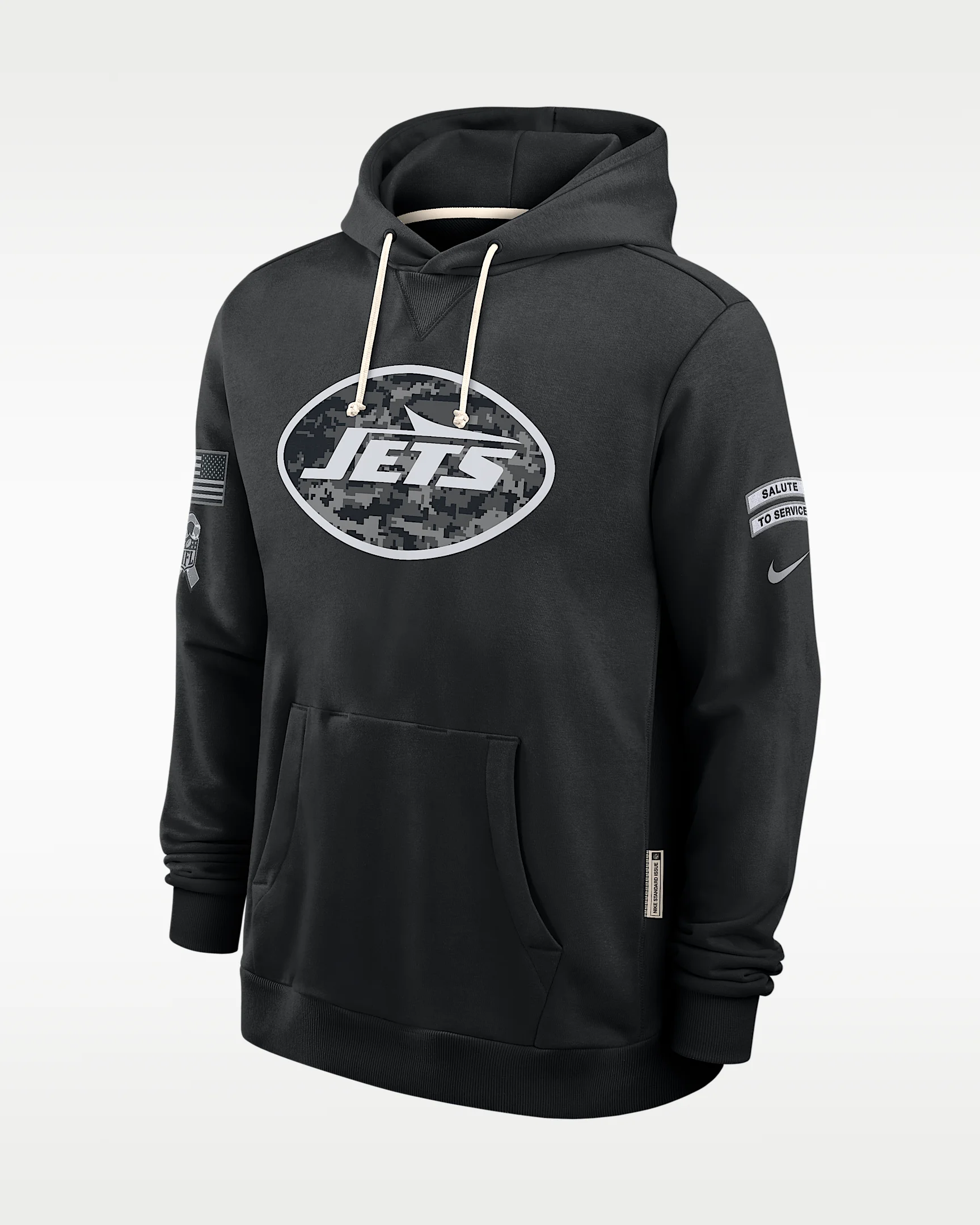 New York Jets Salute to Service Sideline Men's Nike Dri-FIT NFL Pullover Hoodie - 1