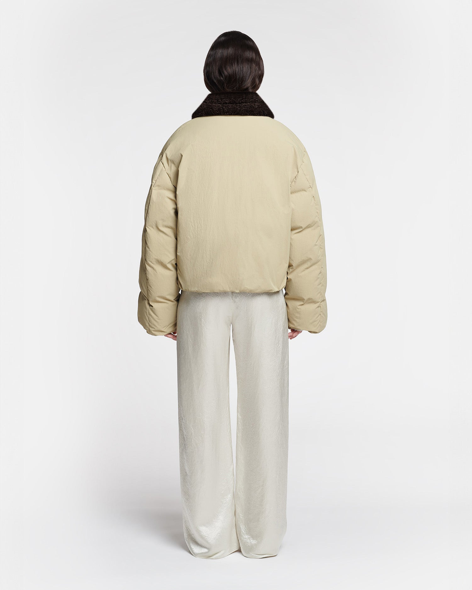 Faux Fur and Tech Nylon Jacket - 4