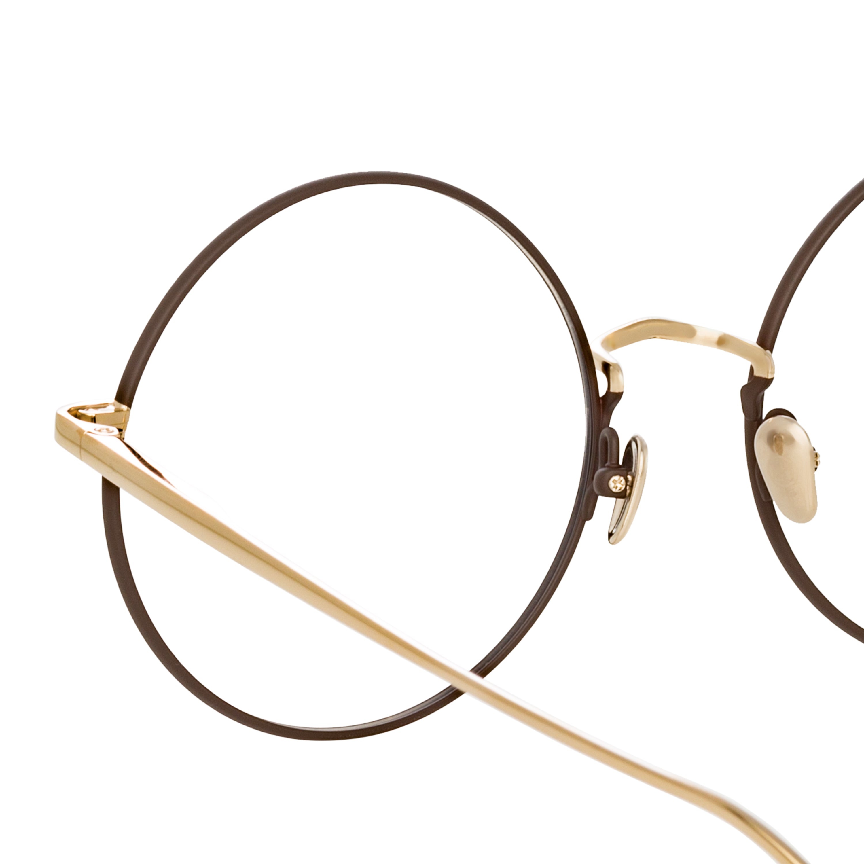 BEA ROUND OPTICAL FRAME IN LIGHT GOLD - 5