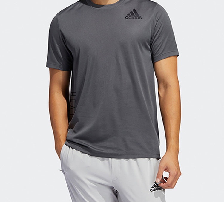 adidas Trg Tee H.Rdy Sports Training Short Sleeve Gray FM2100 - 3