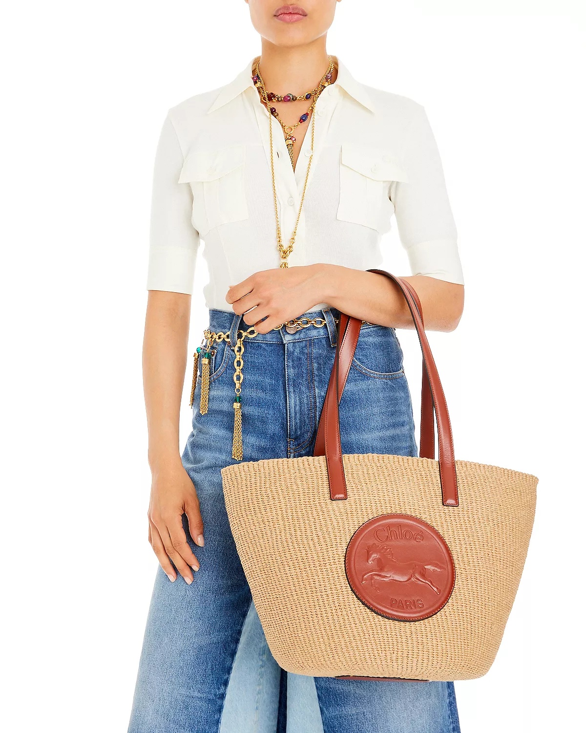 Horse Medal Basket Tote - 2