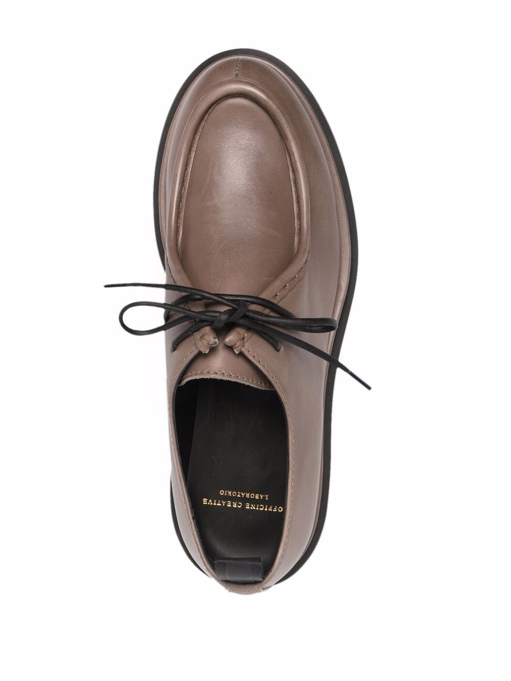 polished calf leather shoes - 4