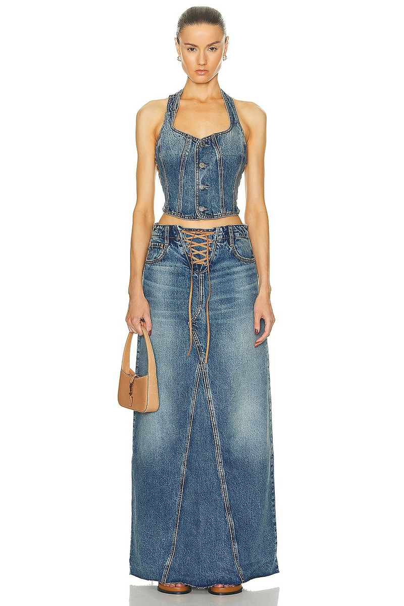 GRLFRND Phoebe Laced Halter Top outlook