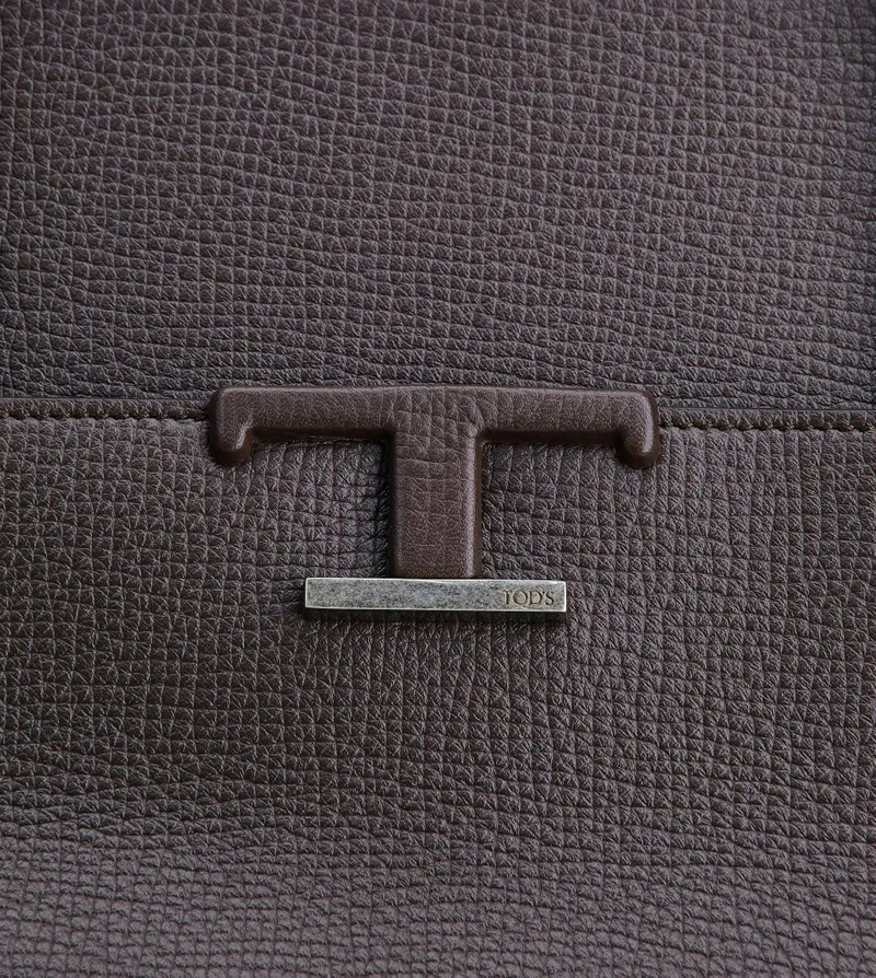 TIMELESS 48H TRAVEL BAG IN LEATHER LARGE - BROWN 6