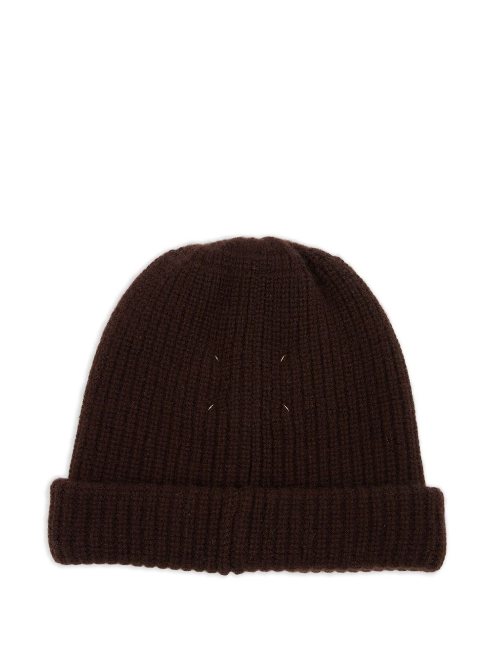 ribbed knit beanie - 2