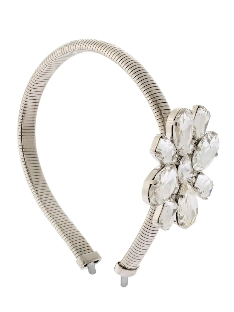 CRYSTAL SIDE FLOWER HEADBAND - 1