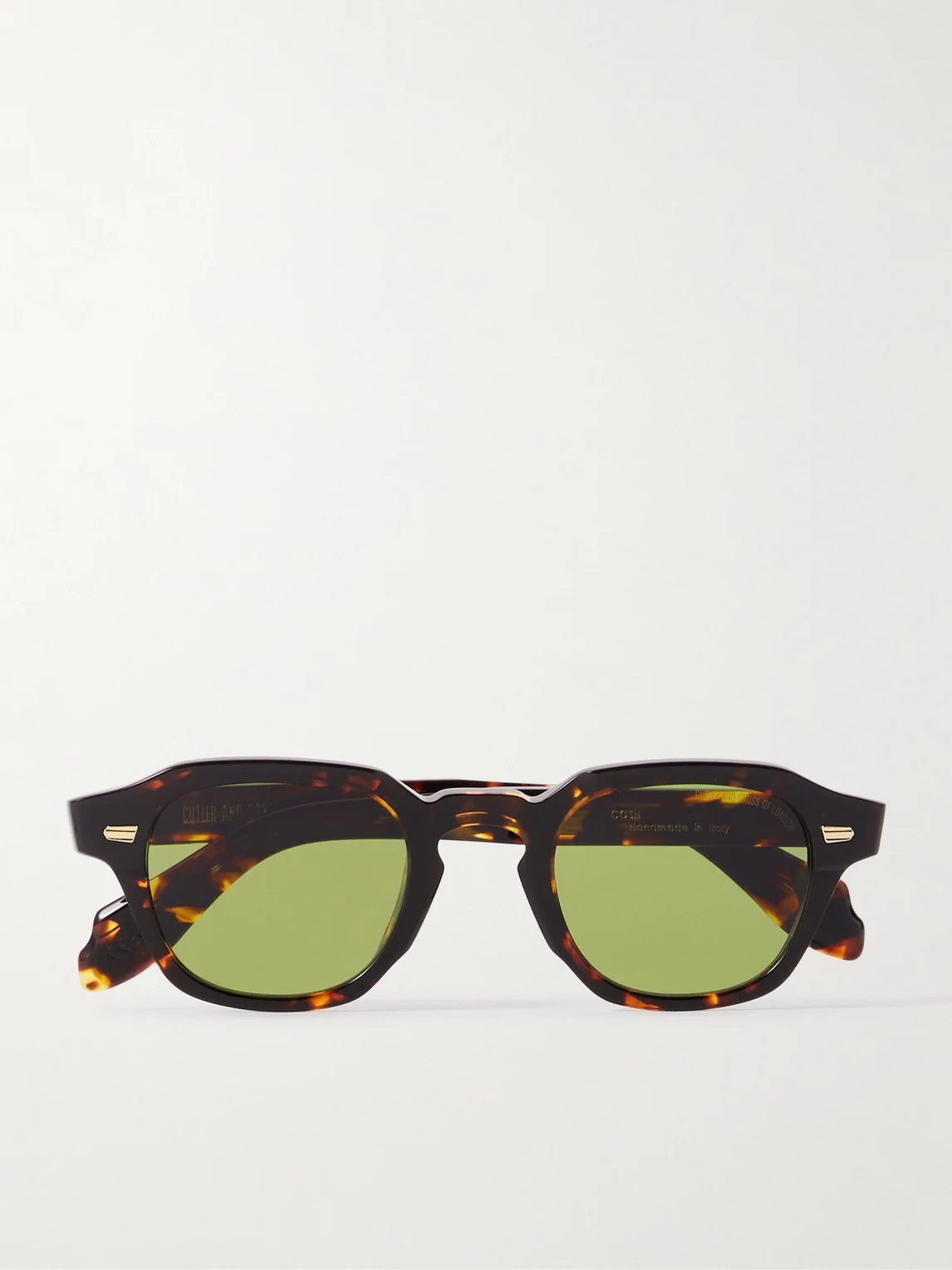 1420 Round-Frame Tortoiseshell Acetate Sunglasses - 1