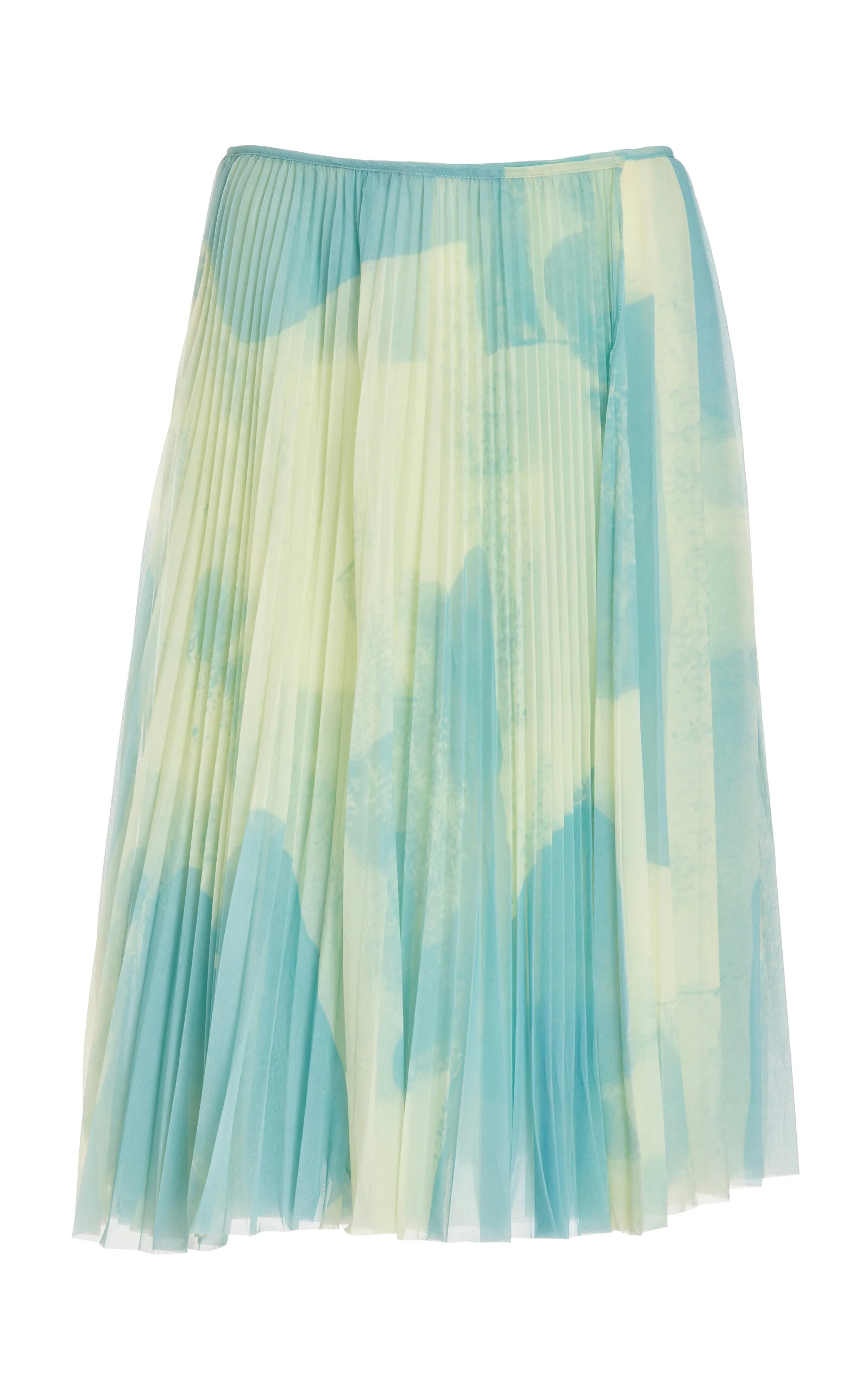 Judy Printed Jersey Midi Skirt turquoise - 1