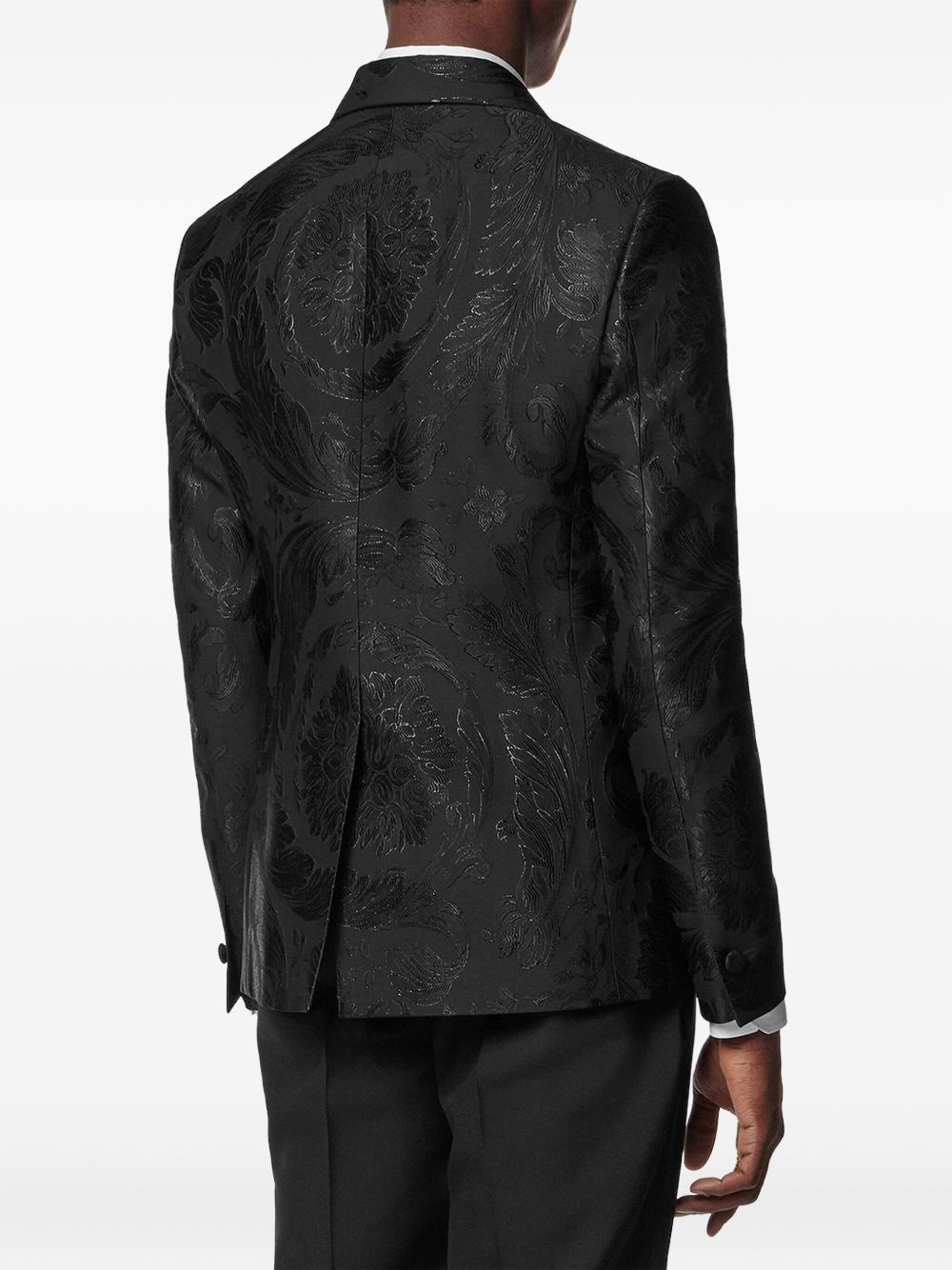 Barocco-jacquard blazer - 4