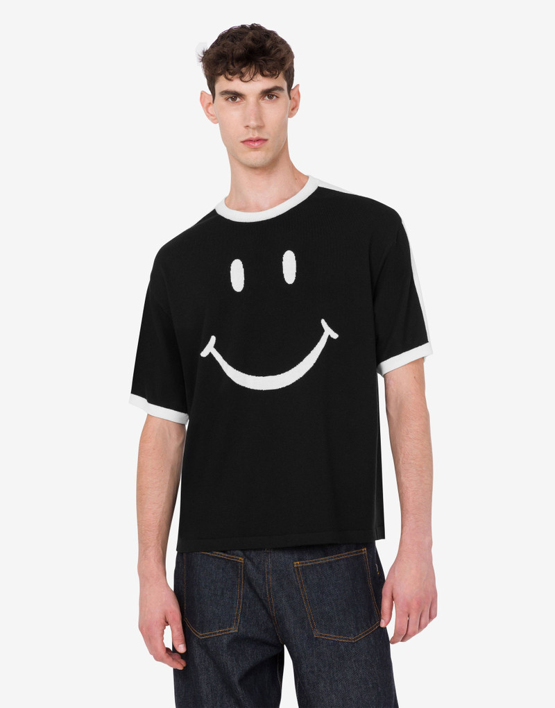 Moschino SMILEY® EXTRA-FINE MERINO WOOL SWEATER outlook