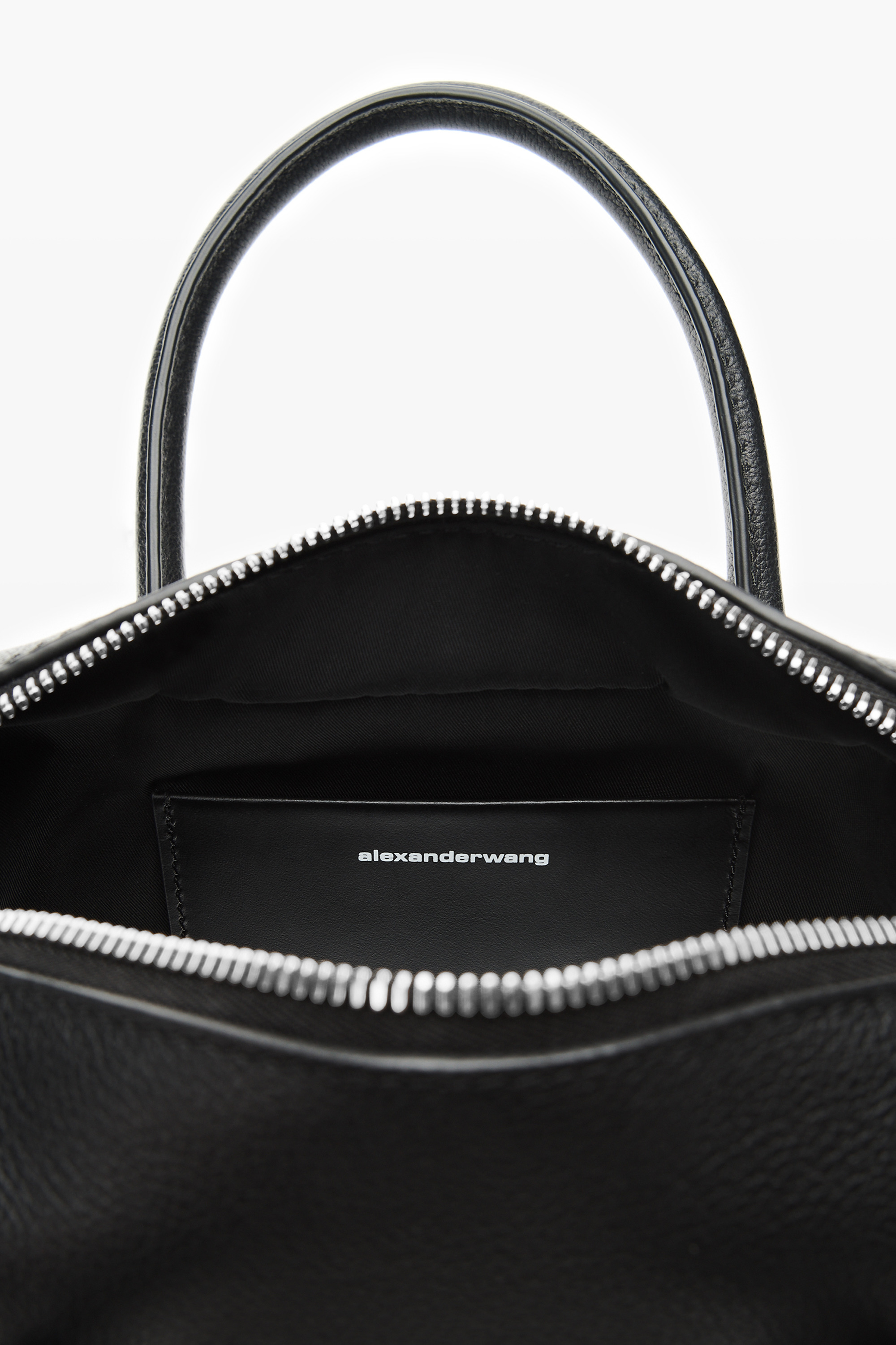 Black leather Roux Small Top Handle Bag - 5