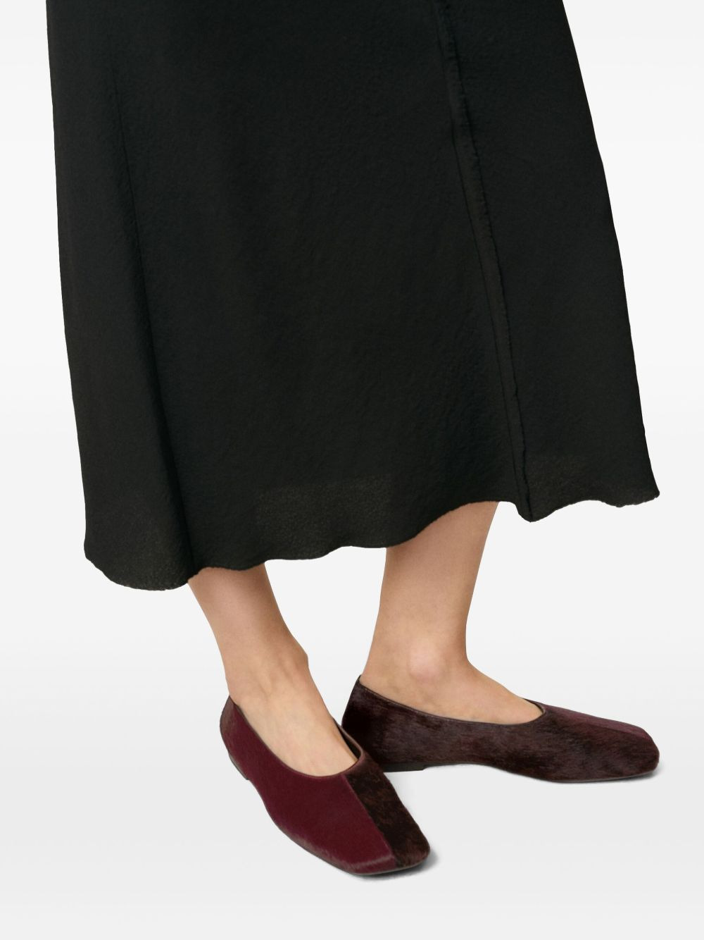 two-tone leather ballet flats - 5