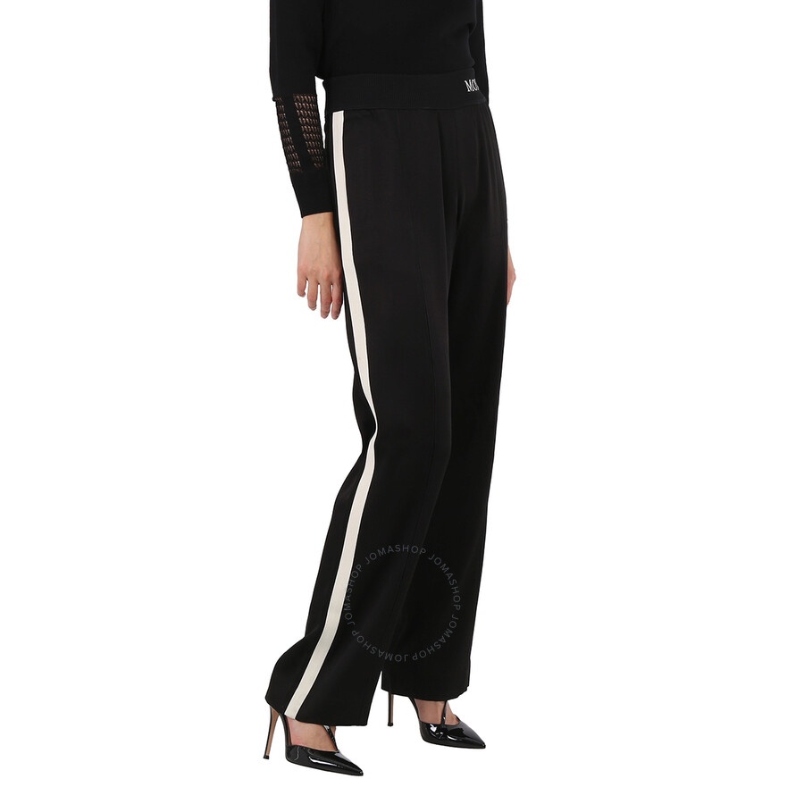 Moncler Ladies Side Stripe Tracksuit Pants in Black - 4
