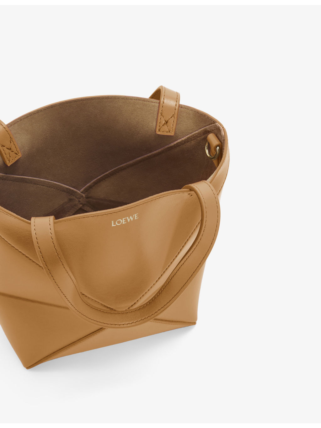 Puzzle Fold mini leather tote bag - 5