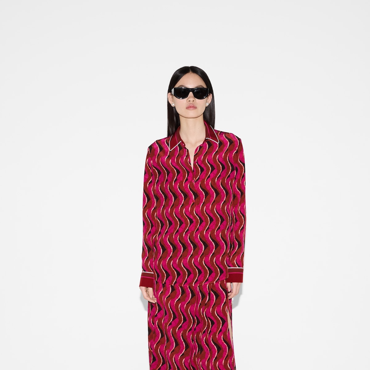 Printed silk shirt - 3
