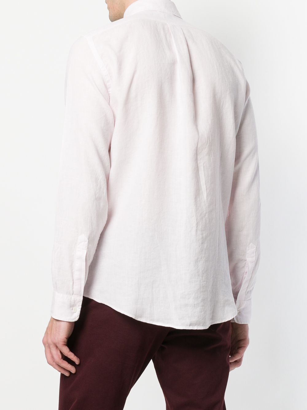 creased button-down shirt - 4