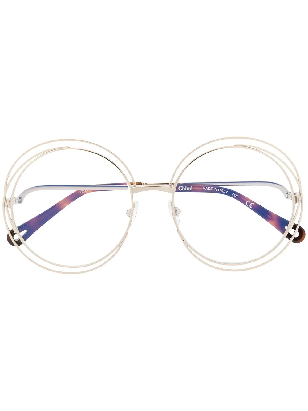 wire accent glasses - 1