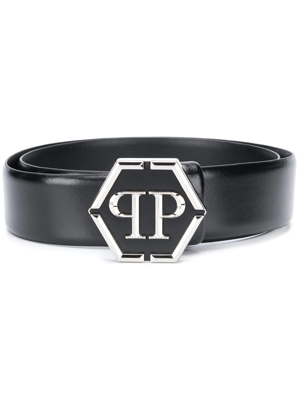 logo buckle belt - 1