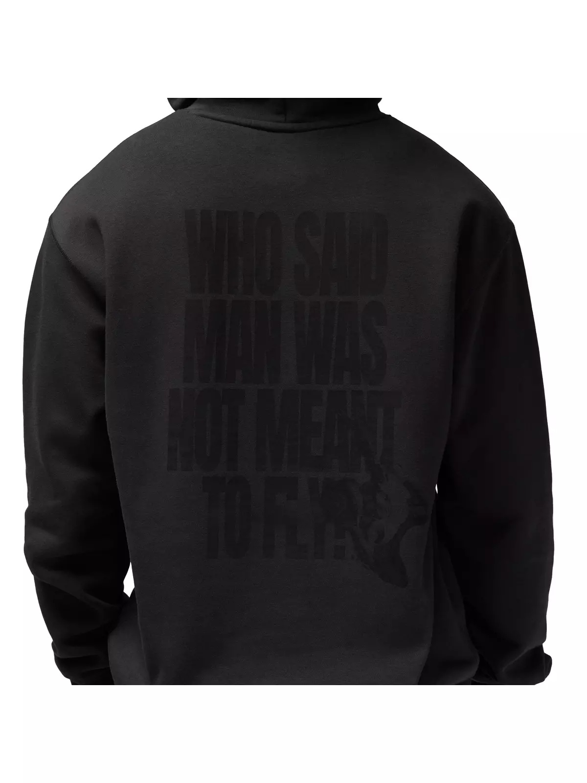 Men's Brooklyn Fleece Pullover Hoodie-Black - 5