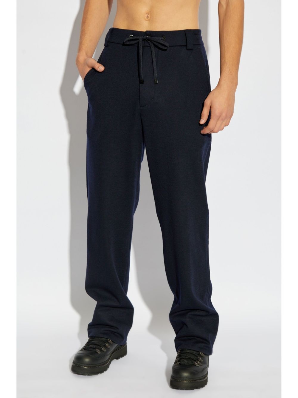 drawstring track pants - 3