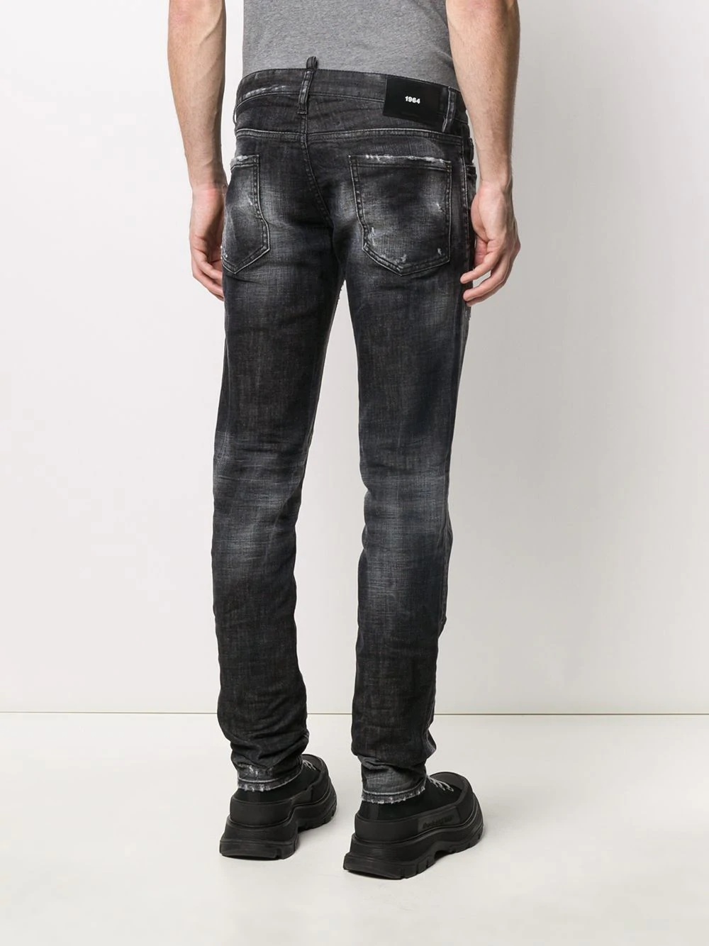 ripped low-rise slim-fit jeans - 4