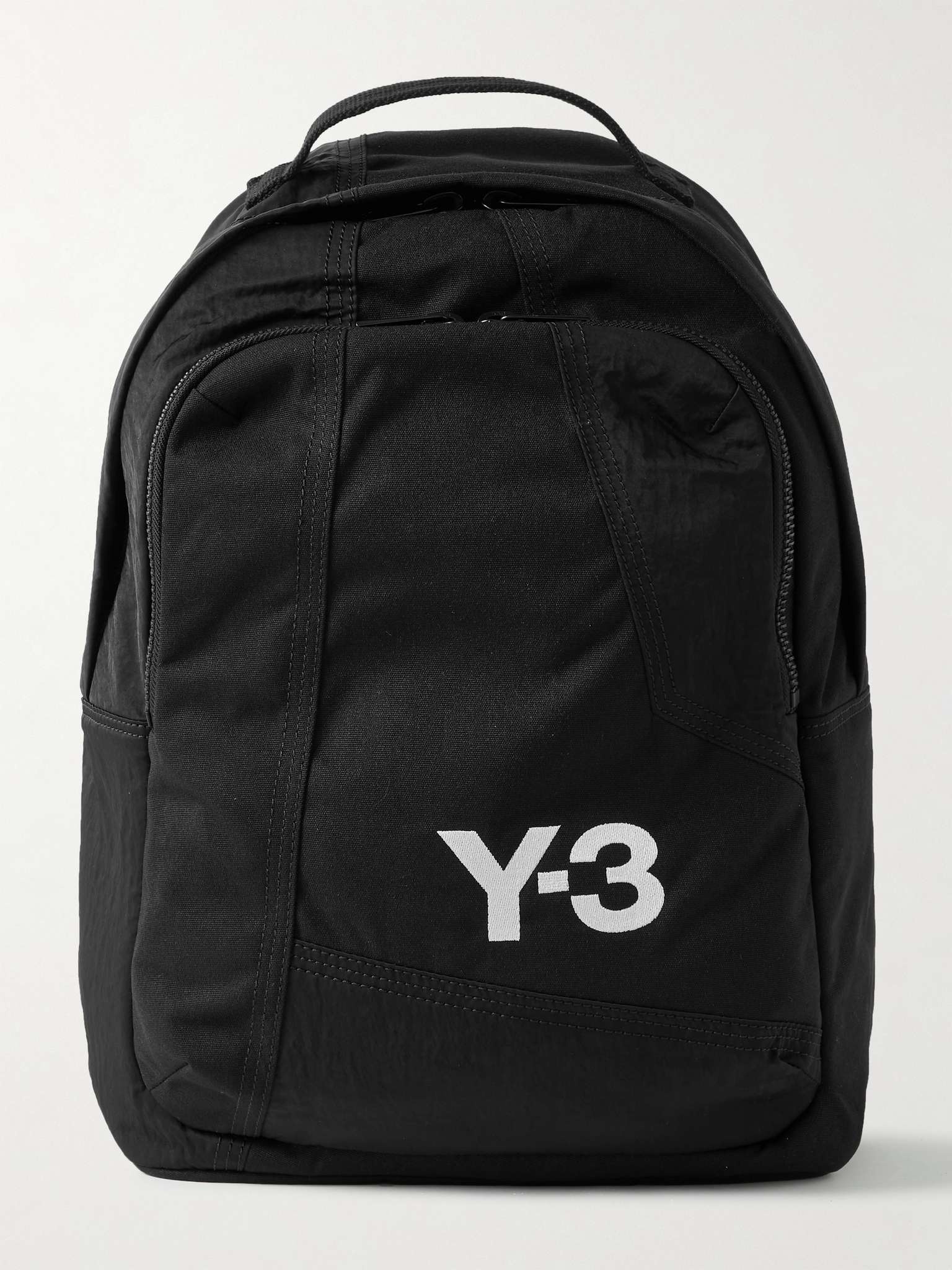 Logo-Embroidered Canvas Backpack - 1