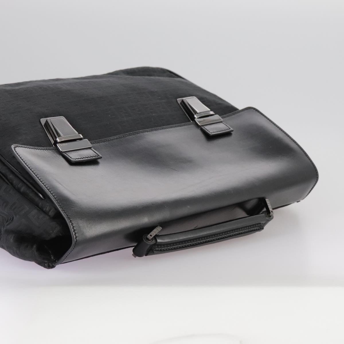 FENDI Zucchino Canvas Business Bag Black - 6