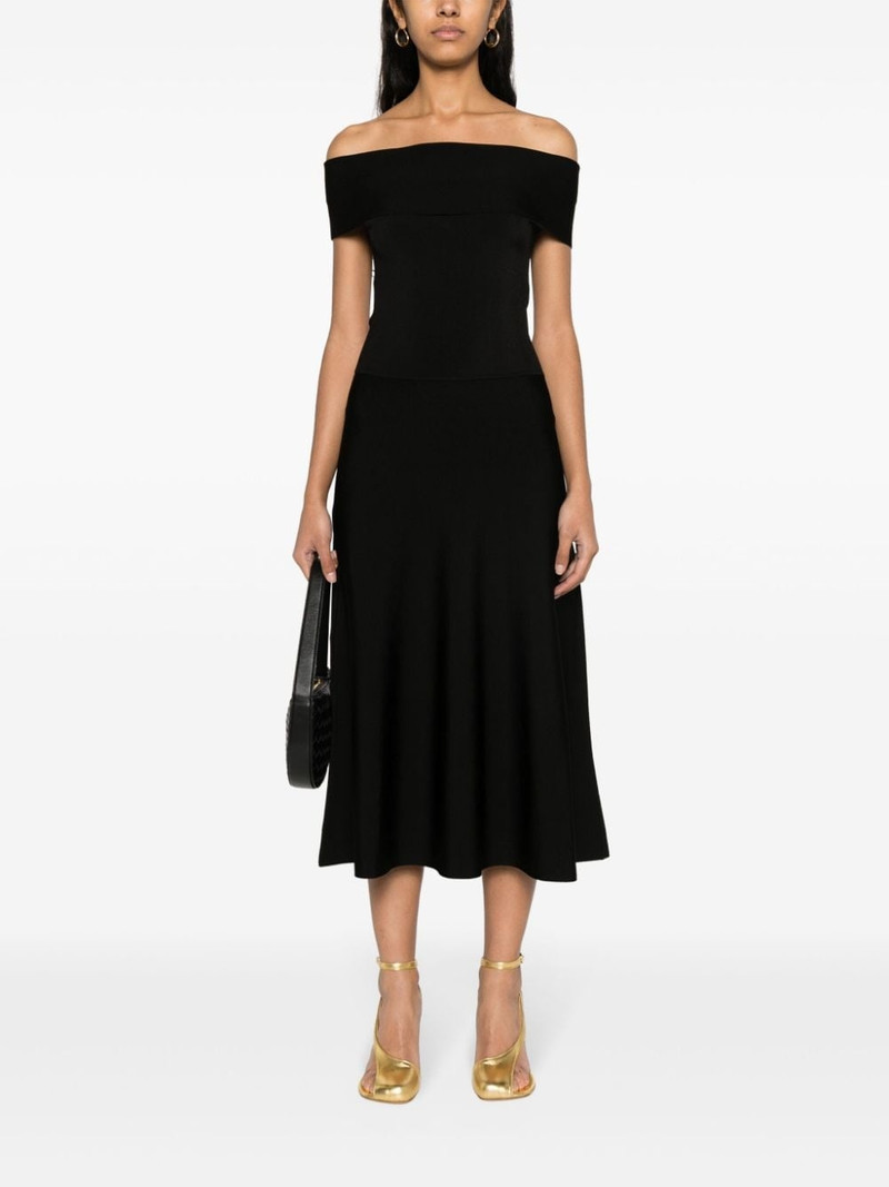 FABIANA FILIPPI boat-neck knitted midi dress outlook