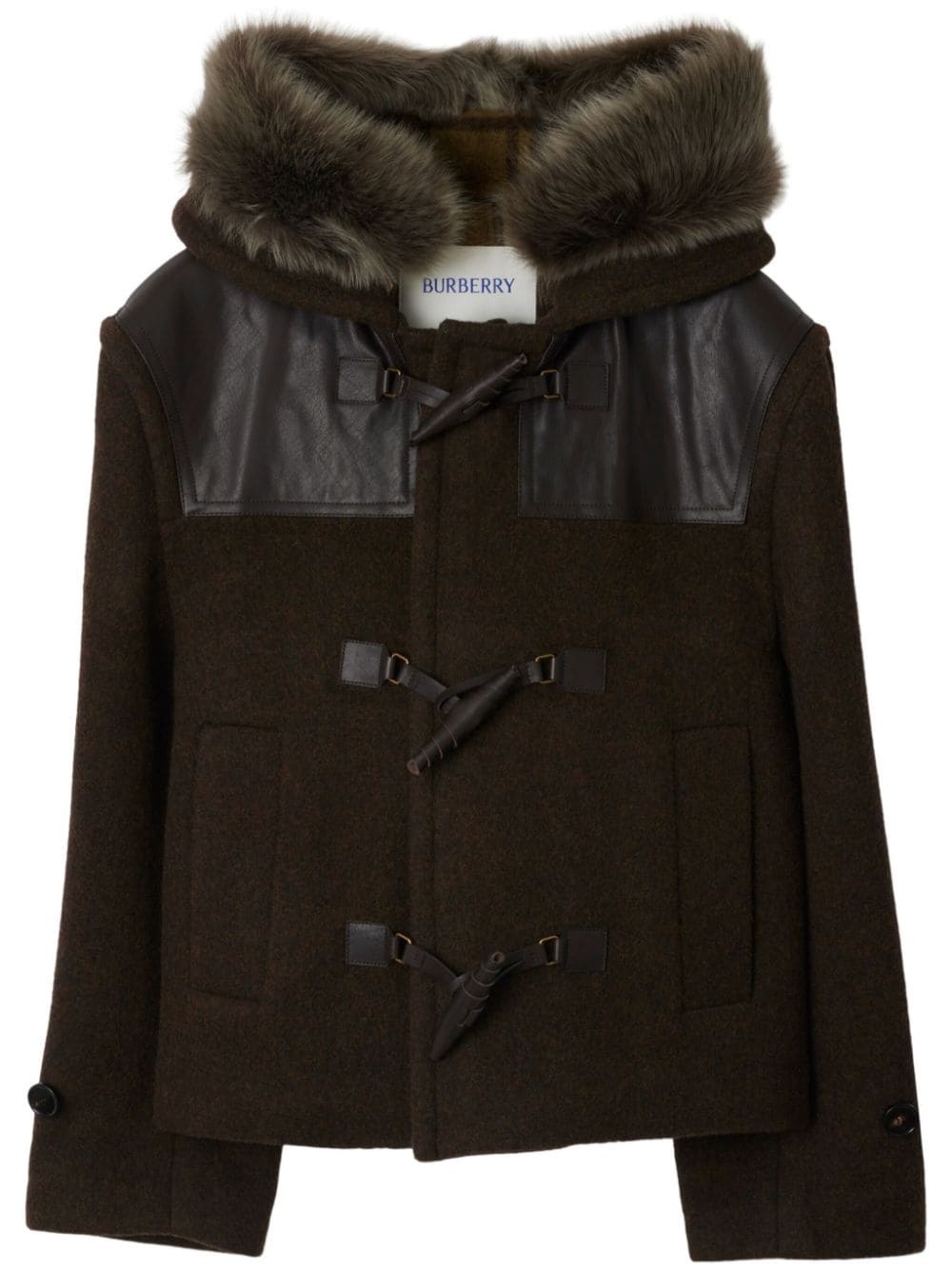wool duffle jacket - 1