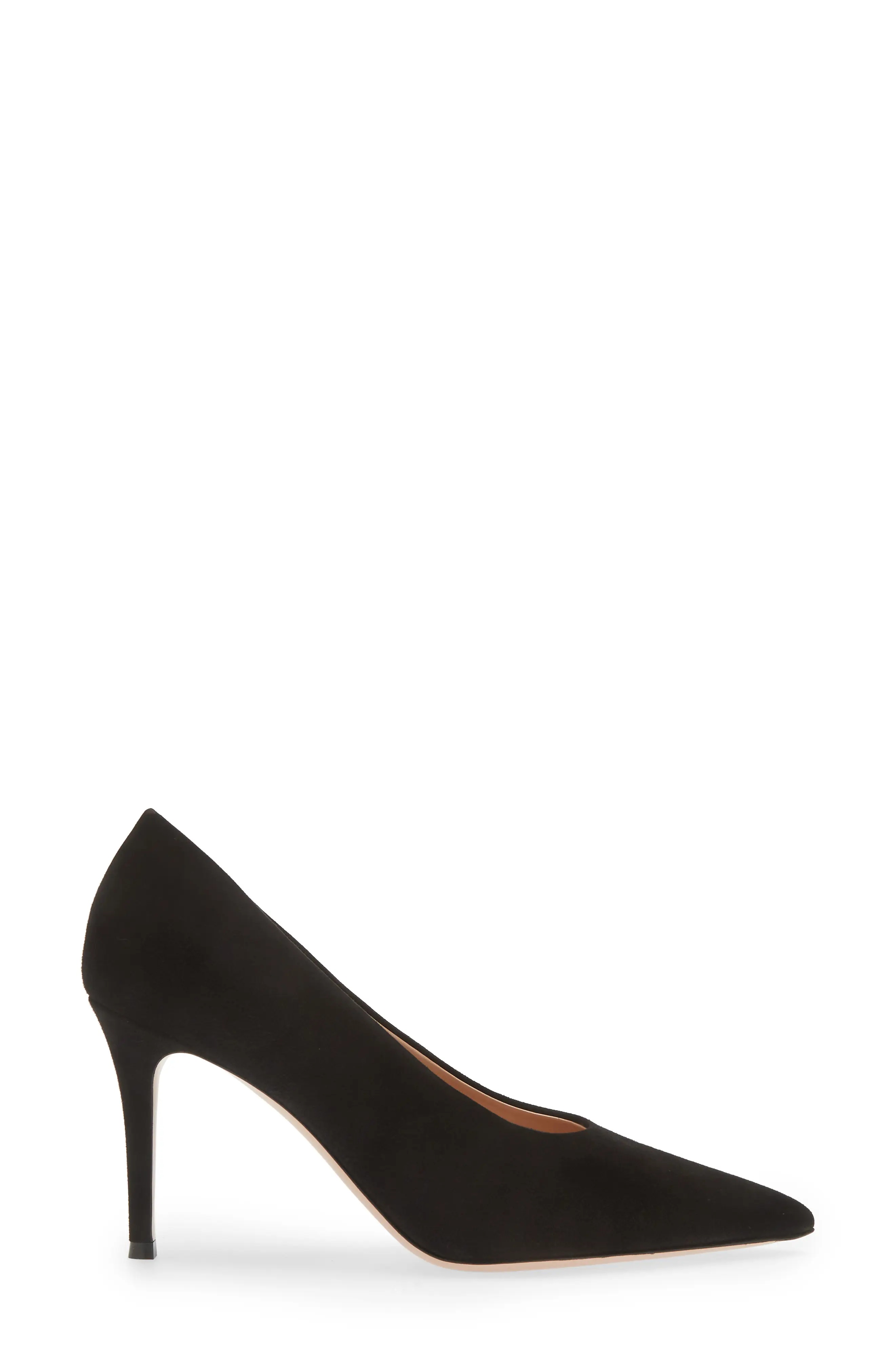 Pointed Toe Suede Pump - 3