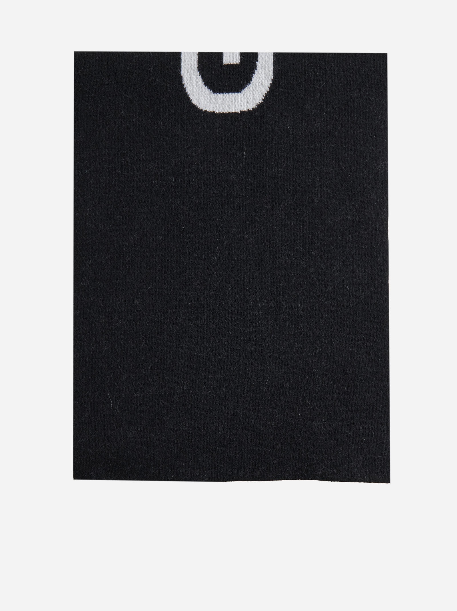 Givenchy 4G Logo Print Silk/wool Scarf Unisex Black