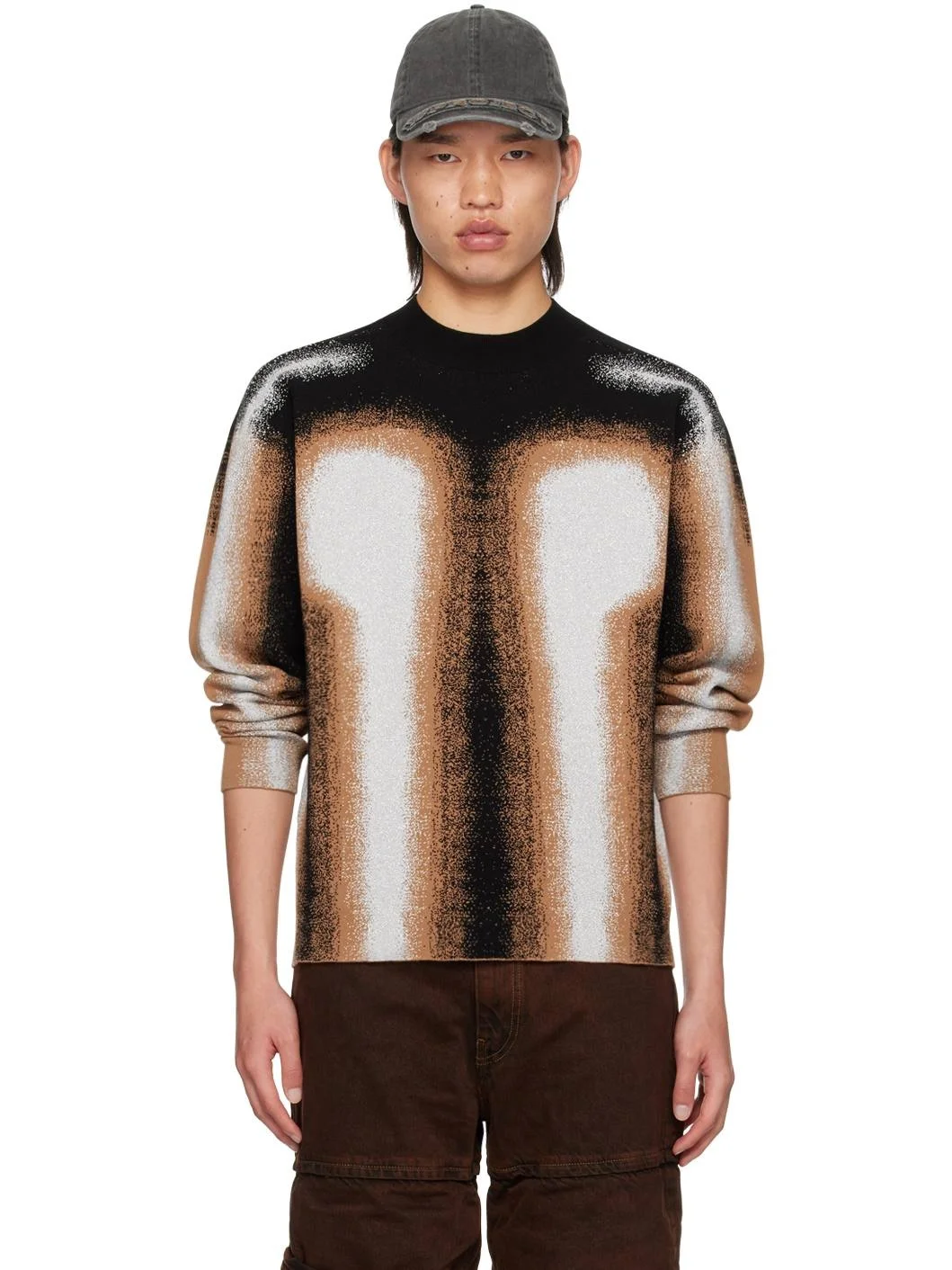 Black & Brown Gradient Sweater - 1