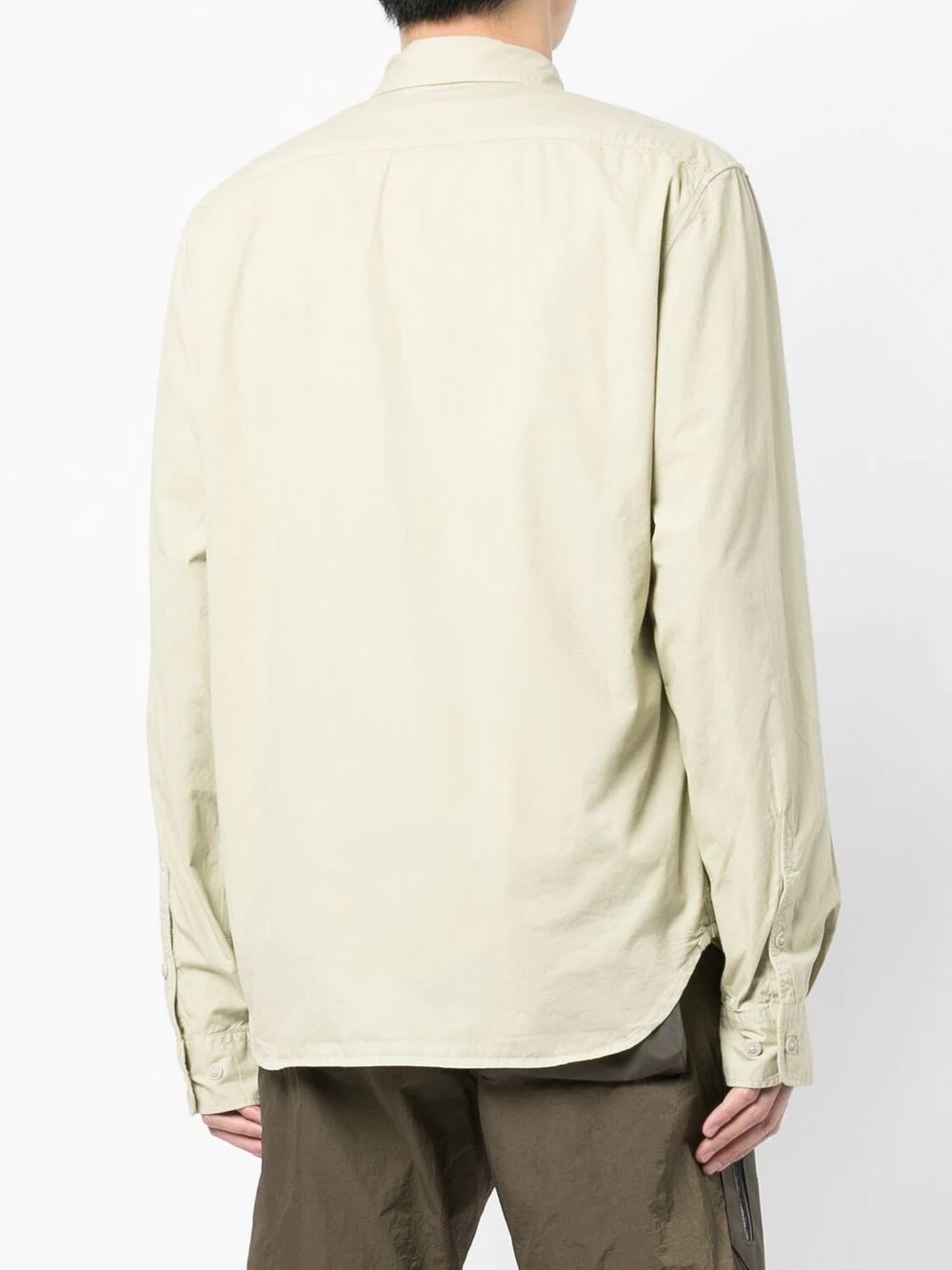 buckle-detail long-sleeved overshirt - 4