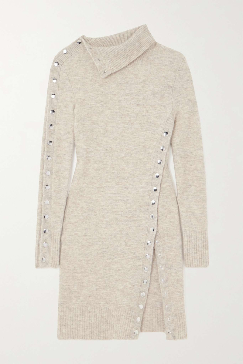 Marina embellished knitted mini dress - 1