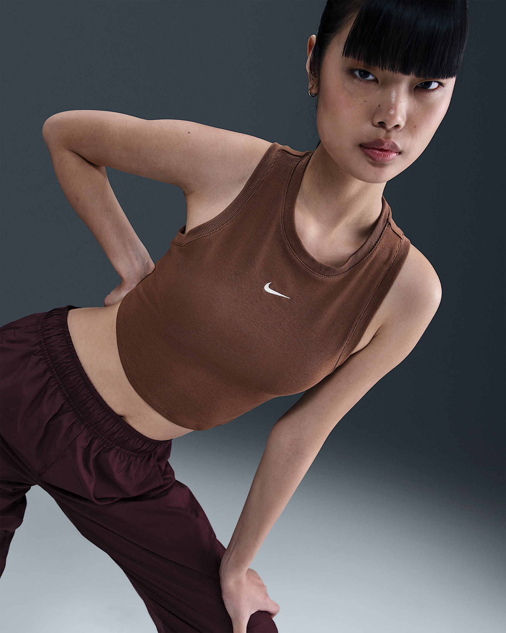 Nike Sportswear Chill Knit Women's Tight Cropped Mini-Rib Tank Top - 3