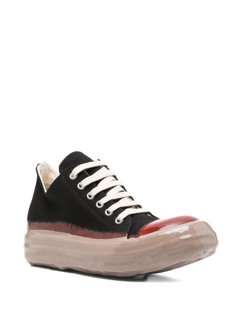 Rick Owens DRKSHDW rubber-toe canvas sneakers outlook