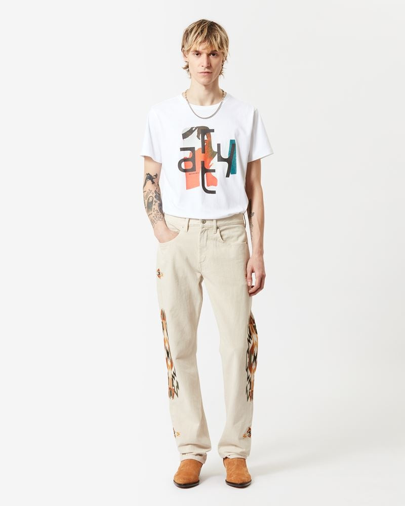 Isabel Marant ZAFFERH COTTON LOGO T-SHIRT outlook