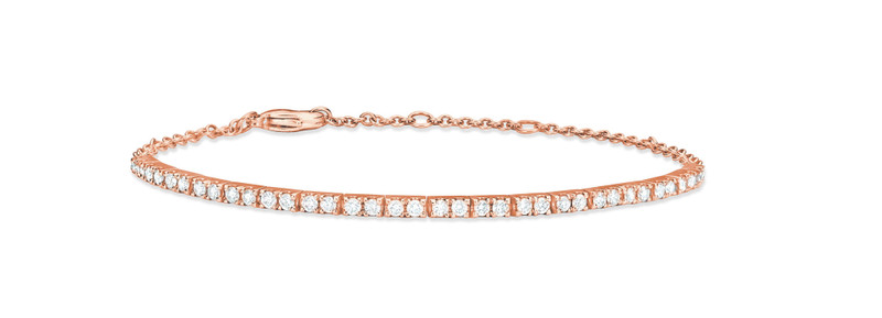 SPRWMN ROSE GOLD DIAMOND TENNIS BRACELET outlook